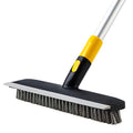 Floor Scrub Brush 55.9" Telescopic Handle 2 in 1 Scrape Brush Stiff Bristle Shower Scrubber
