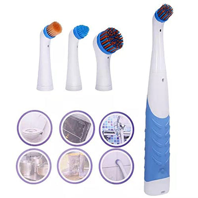Electric Cleaning Brush with 4 in 1 Multiple Brush Heads,Indoor Household Cordless Motorized Brush