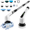 Cordless Electric Spin Scrubber,Cleaning Brush Scrubber for Home, 400RPM/Mins-8 Replaceable Brush Heads-90Mins Work Time